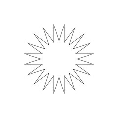Fototapeta premium vector illustration of a star