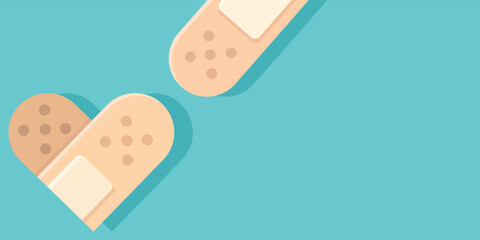 First Aid Bandage Pattern Background