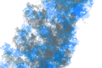 Abstract blue and gray fractal pattern with white background image