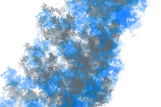 Abstract blue and gray fractal pattern with white background image