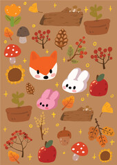  Autumn illustration Autumn vector  illustrationdoodle vectorAutumn