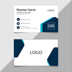 Modern creative business card design template