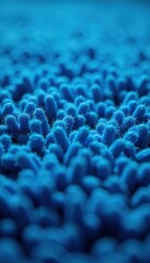 Obraz premium Close-up of textured blue carpet, rich color and soft nap , design element, seamless, home decor