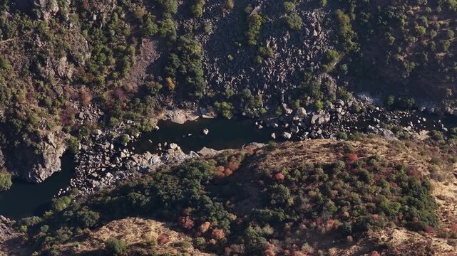 Drought in iberian penisula. River almost dried in Portugal on summer 2025
