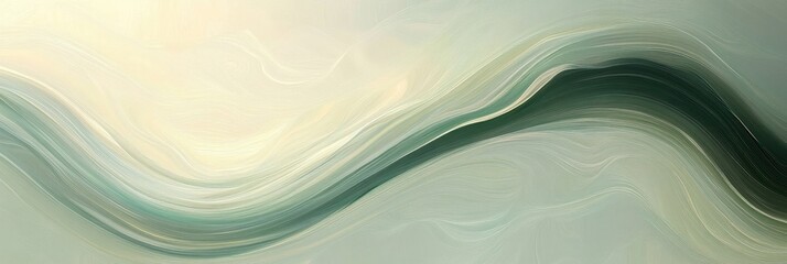 Abstract smooth flowing waves in soft pastel tones creating a calming and fluid motion effect