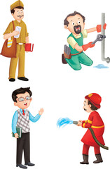 Community Helpers – Postman, Plumber, Teacher and Firefighter