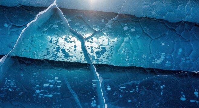 Field scientist observes melting lines and crystalline patterns