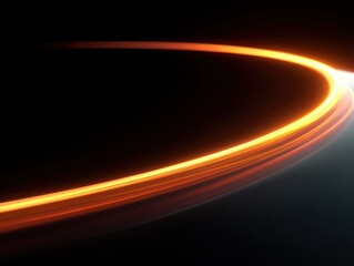 A blurred outline of an orange flame, rendered in an experimental video art style