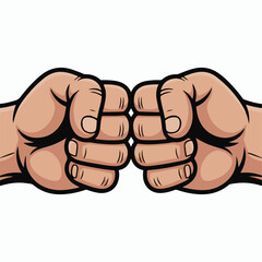 fist punching through the air