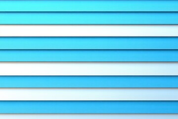 Close-up of alternating horizontal white and blue slats creating a repetitive striped pattern with soft shadows