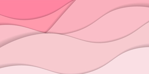 Minimalist Banner. abstract wave pink background. Modern creative trendy design in vector illustration