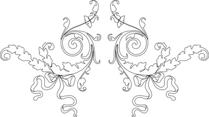 sketch vector illustration silhouette design pattern ornament decoration background abstract classic vintage ethnic traditional 