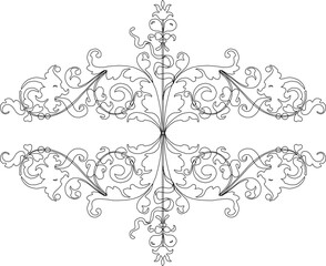 sketch vector illustration silhouette design pattern ornament decoration background abstract classic vintage ethnic traditional 