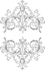 sketch vector illustration silhouette design pattern ornament decoration background abstract classic vintage ethnic traditional 