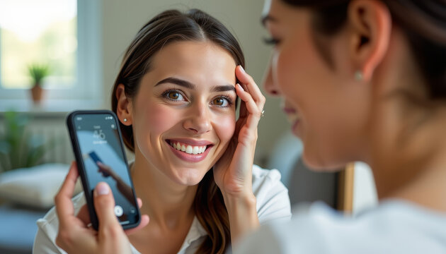 Innovative wearable technology for health and wellness lifestyle photo indoor aesthetic eye-level perspective