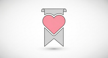 Heart bookmark is a symbol of love and romance, perfect for valentines day or any special occasion to show affection