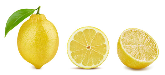 Lemon isolated on white background