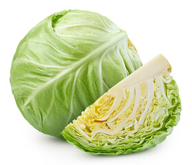Cabbage isolated on white background
