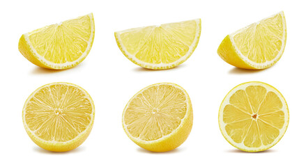 Lemon fruit with clipping path
