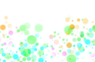 Transparent glittering Bokeh overlay png christmas background. Abstract glowing colorful Bokeh blurred shining lights PNG background overlay 