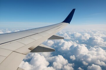 Obraz premium wing of airplane