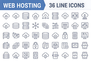 Flat web vector business icon set for design and mobile network