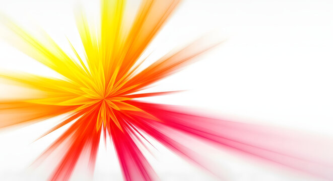 vibrant abstract background with bright yellow, orange, and pink gradient burst, smooth flowing shapes, sunlight-inspired color palette, soft highlights