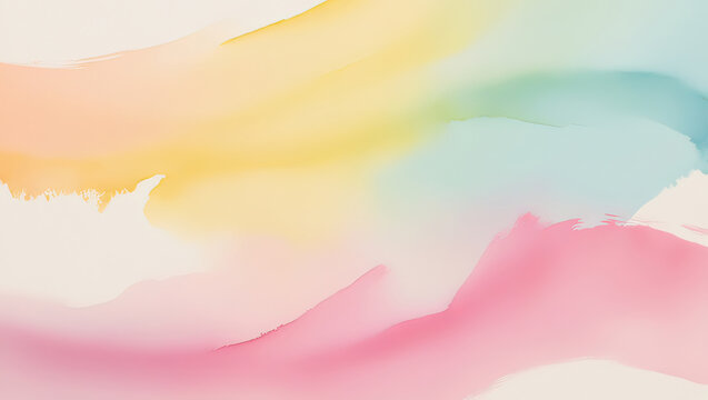 Soft pastel modern watercolor fluid tone background