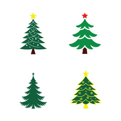 christmas tree vector illustration
