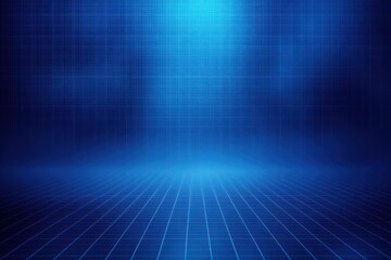 blue digital grid background with glowing lines creating depth and futuristic atmosphere