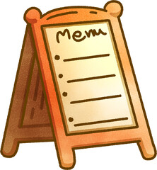 Menu Board Illustration