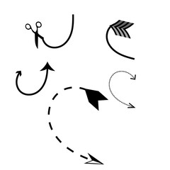 vector illustration of a set of arrows