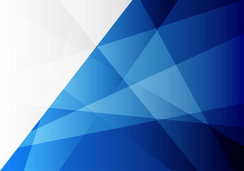 Obraz premium Fondo abstracto de franja azul y blanca con capas superpuestas