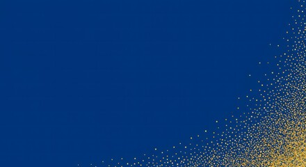 Elegant blue background with scattered gold star confetti for ho