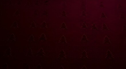 Elegant Burgundy Christmas Tree Pattern Background for Festive D