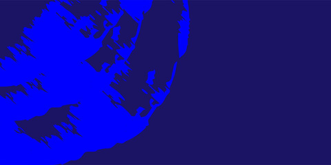 Brush stroke vector. Painted curves, isolated on blue background. Grunge textured design elements