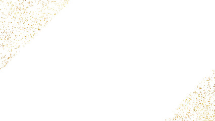 gold sparkle border on transparent background