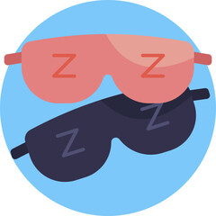 Eye mask for blocking light to aid restful sleep.