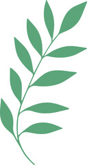 vector style floral branch transparent 