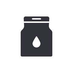 Conserve Jar With Liquid Drop Logo Design Template