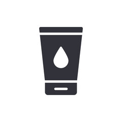 Cosmetic Cream Tube With Drop Icon Symbol Sign