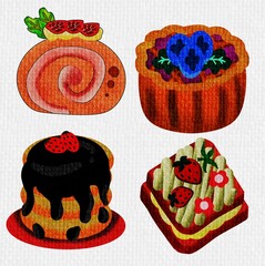 Dessert theme background