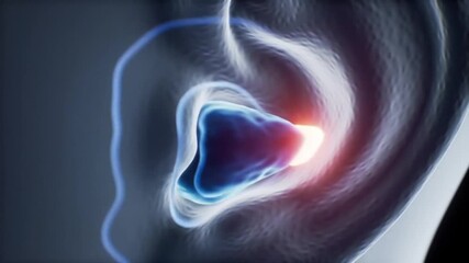 Earplug Insertion Animation Noise Reduction and Hearing Protection Demonstration