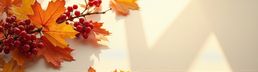 Vase with a bunch of red berries on it