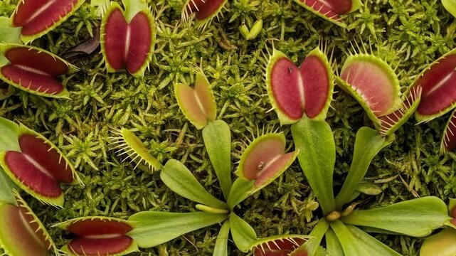 Carnivorous plant trap detail close up