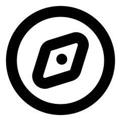 compass line icon