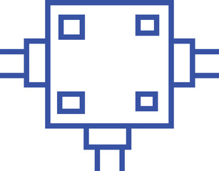 Electrical Energy Line Icon Power, Electricity, Battery, Solar & Renewable Energy Vector