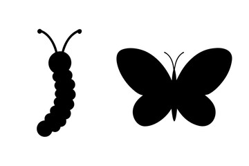 butterfly black vector, butterfly silhouette, butterfly icon