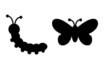 butterfly black vector, butterfly silhouette, butterfly icon