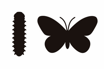 butterfly black vector, butterfly silhouette, butterfly icon